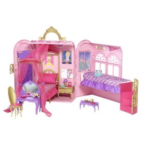 Barbie Princess Charm School Royal Bed and Bath Playset